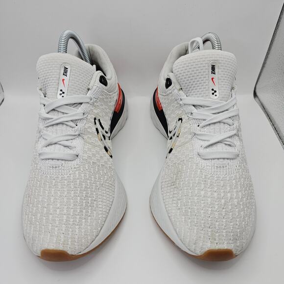 Nike React Infinity Run Flyknit 3 Leopard White Black Womens 8 Running Shoes - Picture 5 of 12